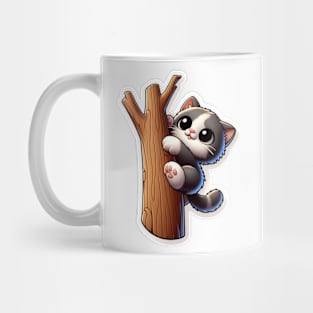 cat on tree Mug